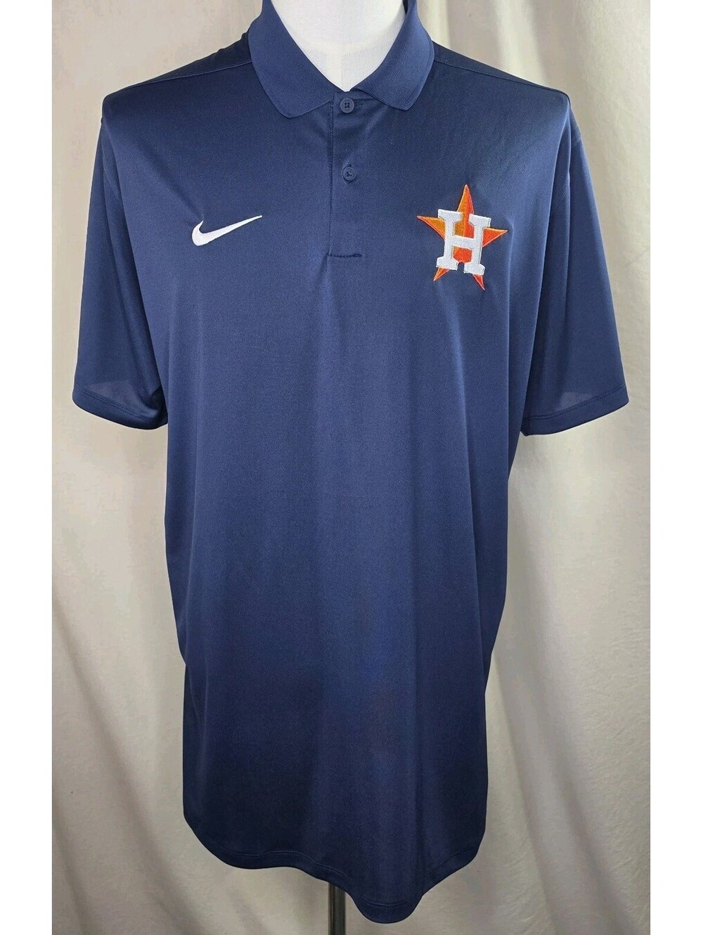 Nike Astros Dri Fit Victory Polo XL Navy Houston MLB NWT
